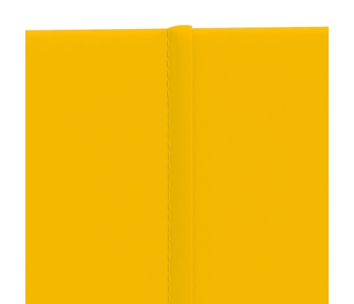 Paneles de pared 12 uds terciopelo amarillo 90x15 cm 1,62 m²