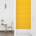 Paneles de pared 12 uds terciopelo amarillo 90x30 cm 3,24 m²