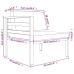 Set muebles de jardín 5 pzas y cojines aluminio gris antracita