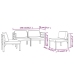 Set muebles de jardín 4 pzas y cojines aluminio gris antracita