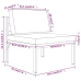 Set muebles de jardín 4 pzas y cojines aluminio gris antracita