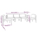 Set muebles de jardín 5 pzas y cojines aluminio gris antracita