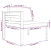 Set muebles de jardín 6 pzas y cojines aluminio gris antracita