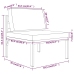 Set muebles de jardín 6 pzas y cojines aluminio gris antracita