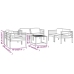 Set muebles de jardín 7 pzas y cojines aluminio gris antracita