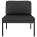 Set muebles de jardín 7 pzas y cojines aluminio gris antracita
