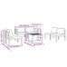 Set muebles de jardín 7 pzas y cojines aluminio gris antracita