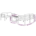Set muebles de jardín 5 pzas y cojines aluminio gris antracita