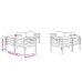 Set muebles de jardín 8 pzas y cojines aluminio gris antracita
