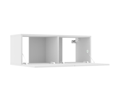 vidaXL Muebles para TV 2 uds madera de ingeniería blanco 80x30x30 cm