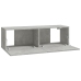 Mueble TV de pared 2 uds madera contrachapada gris 100x30x30cm