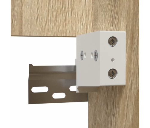 Armario de baño con espejo madera de ingeniería roble Sonoma