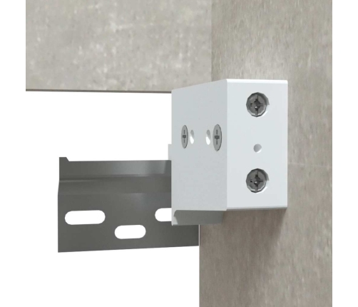 Armario de baño con espejo madera de ingeniería gris hormigón