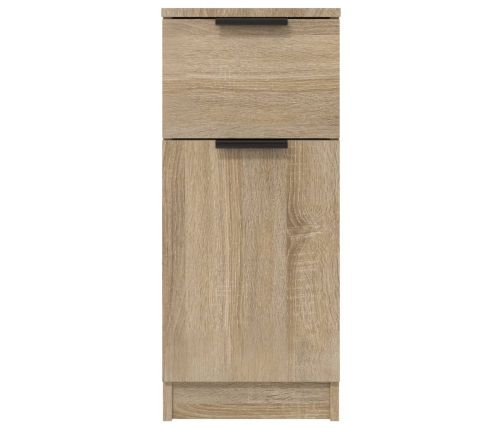 Aparador de madera contrachapada roble Sonoma 30x30x70 cm