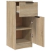 Aparadores 2 uds madera contrachapada roble Sonoma 30x30x70 cm