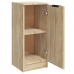 Aparadores 2 uds madera contrachapada roble Sonoma 30x30x70 cm