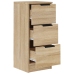 Aparadores 2 uds madera contrachapada roble Sonoma 30x30x70 cm