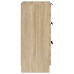 Aparadores 2 uds madera contrachapada roble Sonoma 30x30x70 cm