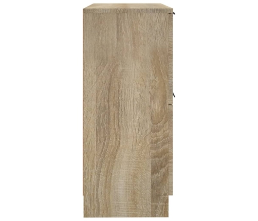 Aparador de madera contrachapada roble Sonoma 30x30x70 cm