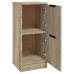 Aparadores 2 uds madera contrachapada roble Sonoma 30x30x70 cm