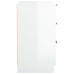 vidaXL Mesitas de noche 2 uds color blanco brillante 40x36x65 cm