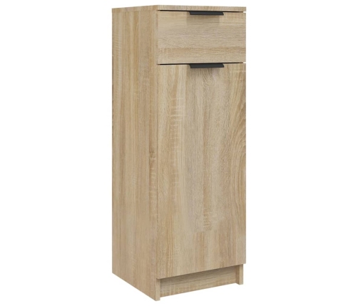 Armario de baño madera contrachapada roble Sonoma 32x34x90 cm