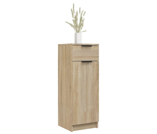 Armario de baño madera contrachapada roble Sonoma 32x34x90 cm