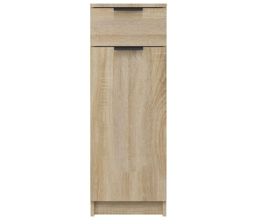 Armario de baño madera contrachapada roble Sonoma 32x34x90 cm