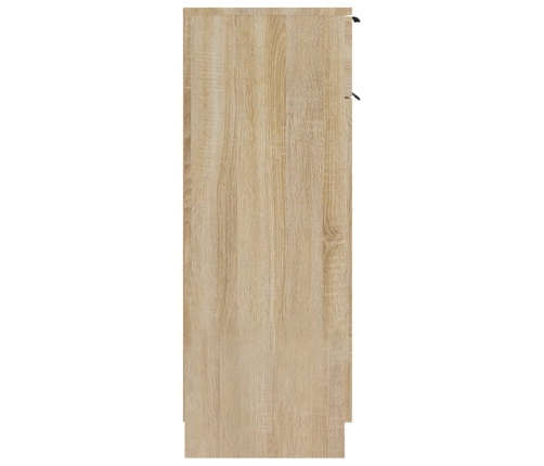 Armario de baño madera contrachapada roble Sonoma 32x34x90 cm