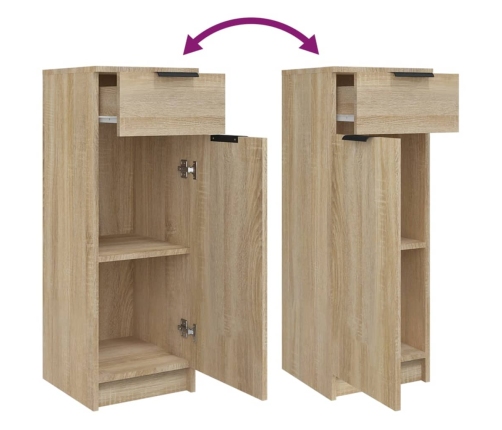 Armario de baño madera contrachapada roble Sonoma 32x34x90 cm