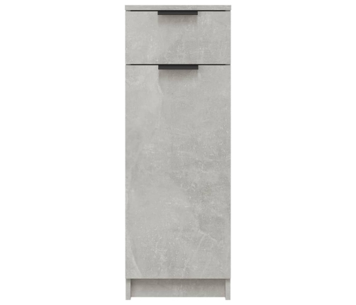 Armario de baño madera contrachapada gris hormigón 32x34x90 cm