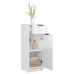 Armario de baño madera contrachapada blanco brillo 32x34x90 cm