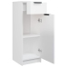 Armario de baño madera contrachapada blanco brillo 32x34x90 cm