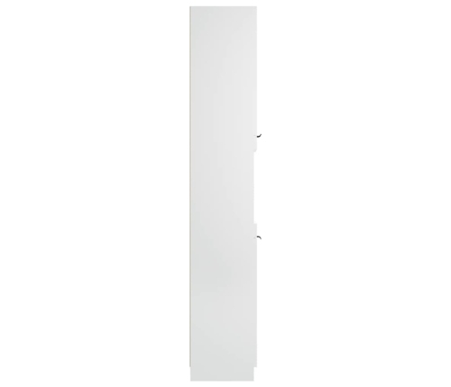 Armario de baño madera contrachapada blanco 32x34x188,5 cm