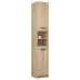 Armario de baño madera ingeniería roble Sonoma 32x34x188,5 cm