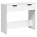 Mesa consola de madera contrachapada blanco 90x36x75 cm