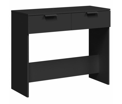 vidaXL Mesa consola madera de ingeniería negro 90x36x75 cm