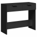 Mesa consola madera de ingeniería negro 90x36x75 cm