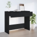 Mesa consola madera de ingeniería negro 90x36x75 cm