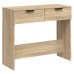 Mesa consola de madera contrachapada roble Sonoma 90x36x75 cm