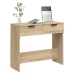 Mesa consola de madera contrachapada roble Sonoma 90x36x75 cm