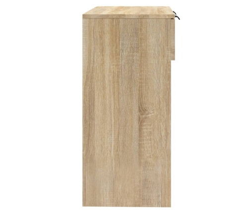 Mesa consola de madera contrachapada roble Sonoma 90x36x75 cm