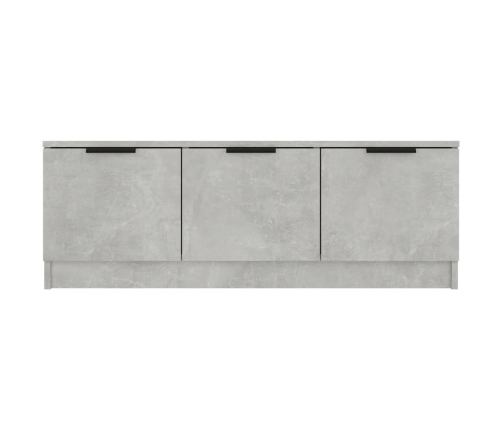 Mueble de TV madera contrachapada gris hormigón 102x35x36,5 cm