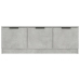 Mueble de TV madera contrachapada gris hormigón 102x35x36,5 cm