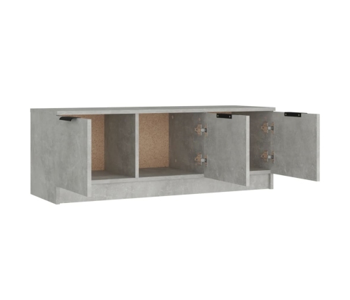 Mueble de TV madera contrachapada gris hormigón 102x35x36,5 cm