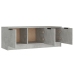 Mueble de TV madera contrachapada gris hormigón 102x35x36,5 cm