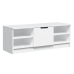 Mueble de TV madera contrachapada blanco 102x35,5x36,5 cm