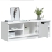 Mueble de TV madera contrachapada blanco 102x35,5x36,5 cm