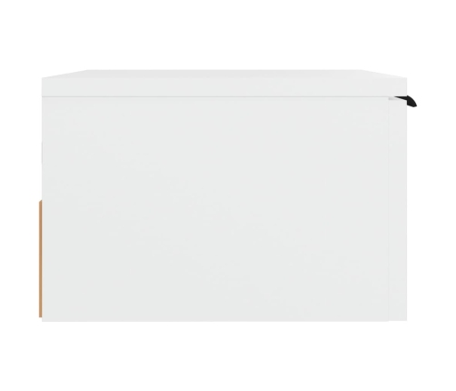 Mesitas de noche de pared 2 uds blanco 34x30x20 cm