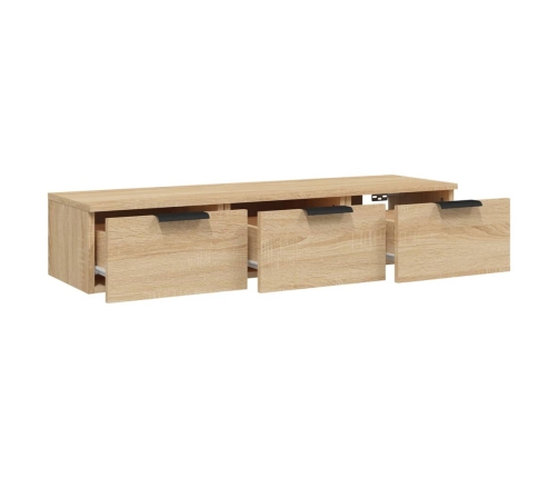 vidaXL Armario de pared madera de ingeniería roble sonoma 102x30x20 cm